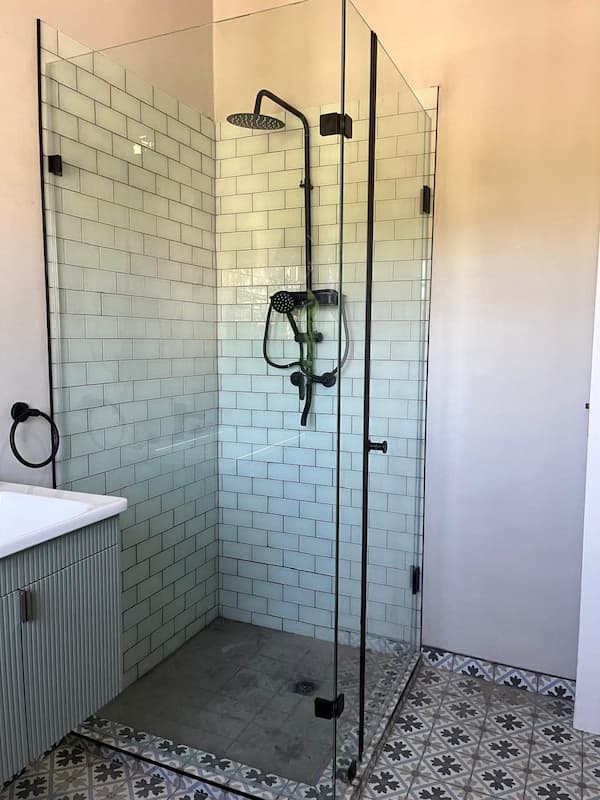 shower door installation project 2